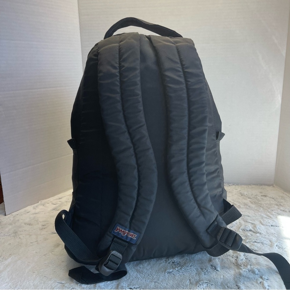 JanSport Backpack Bag Book Beach Oversize 4 Compartment Black - Picture 4 of 14
